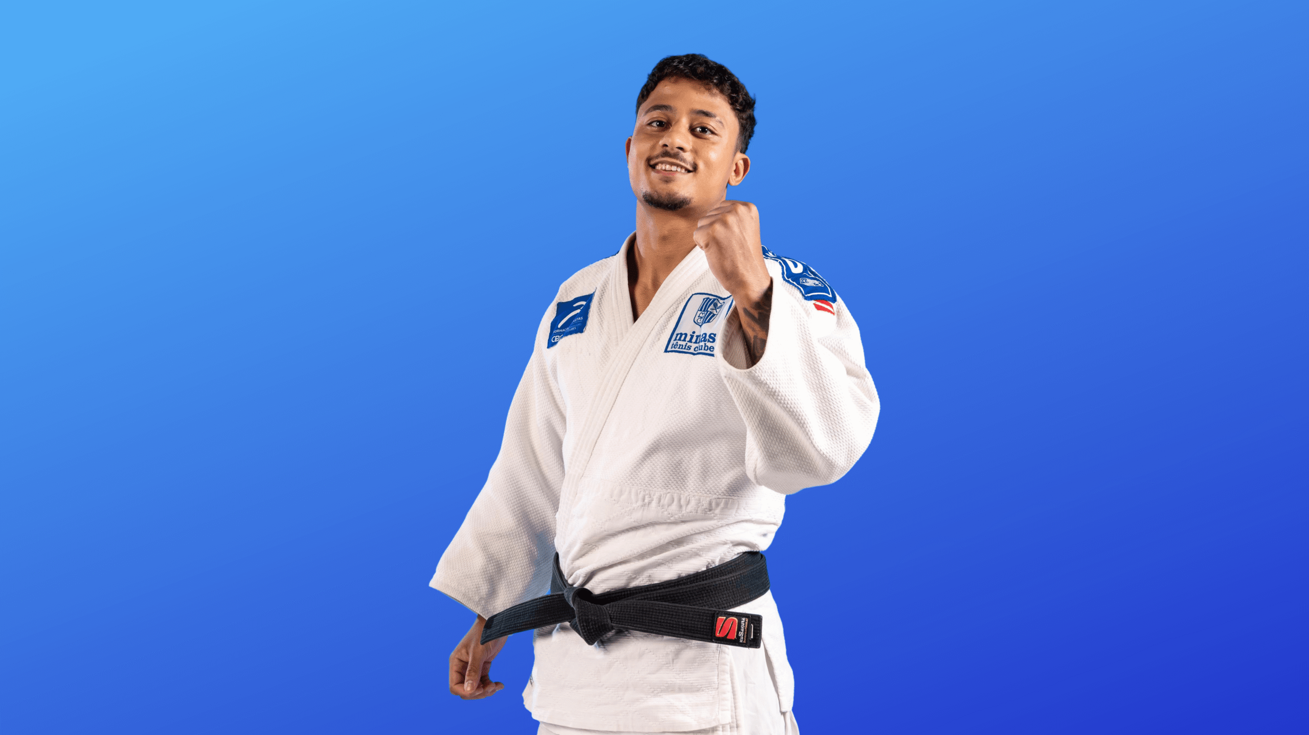 “Visto com orgulho o quimono do Minas e faço parte da equipe de elite do judô do Clube.”