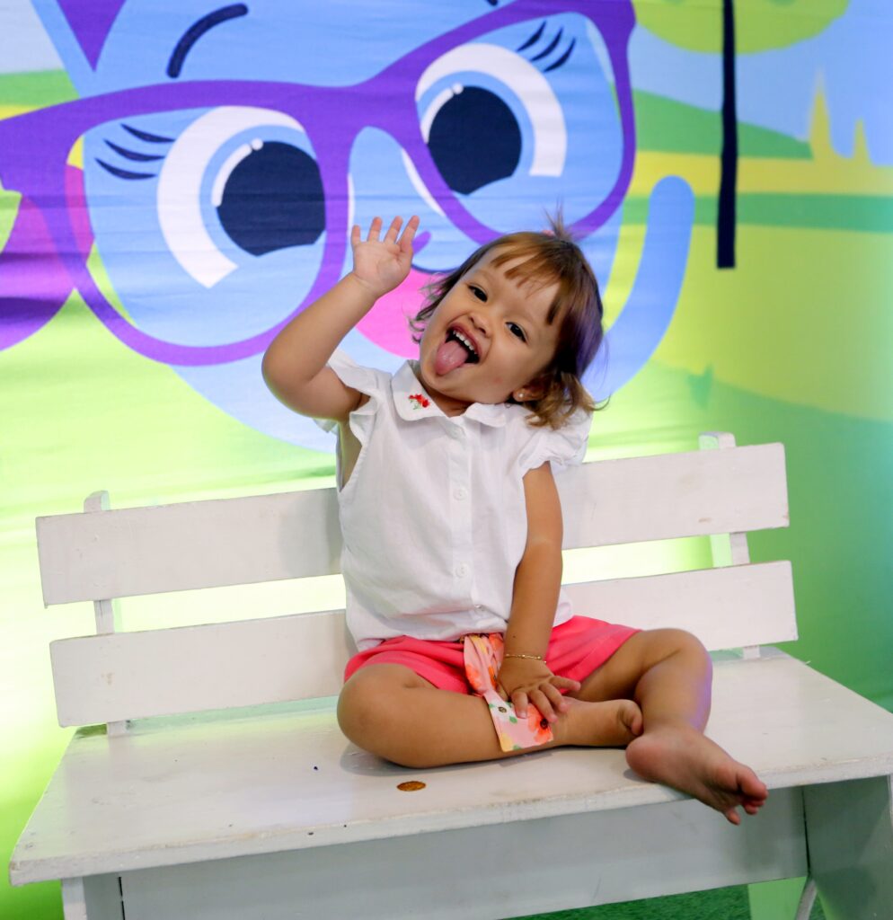 A criançada se diverte