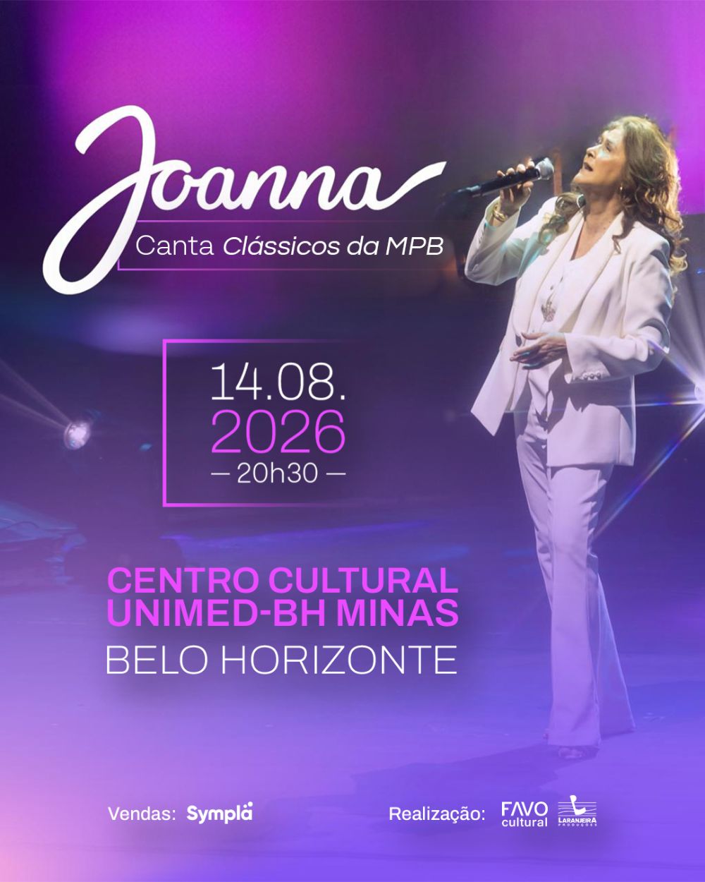 Joanna canta clássicos da MPB