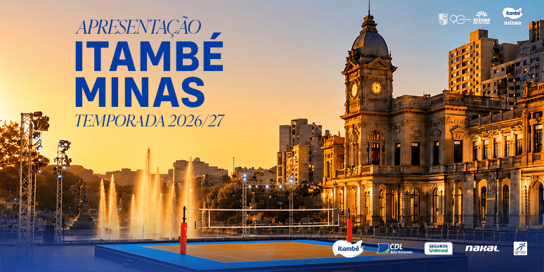 Elenco do Itambé Minas será apresentado em ponto turístico de BH